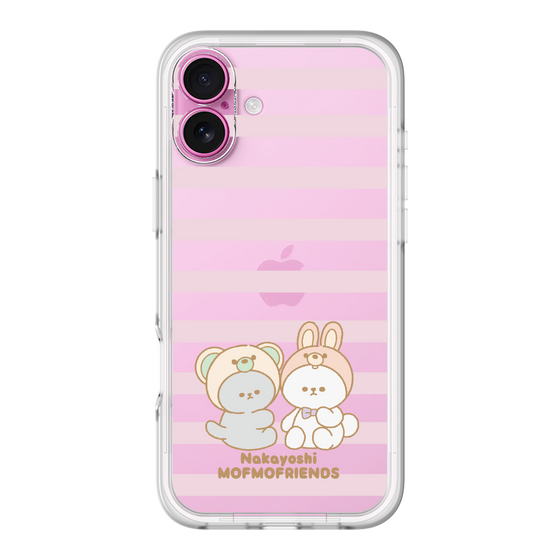 スリムプロテクションプレミアムケース［ mofmofriends - ストライプ ］