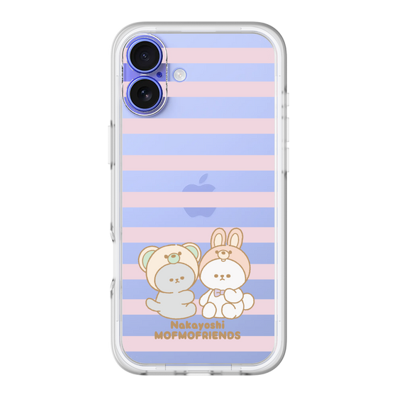 スリムプロテクションプレミアムケース［ mofmofriends - ストライプ ］