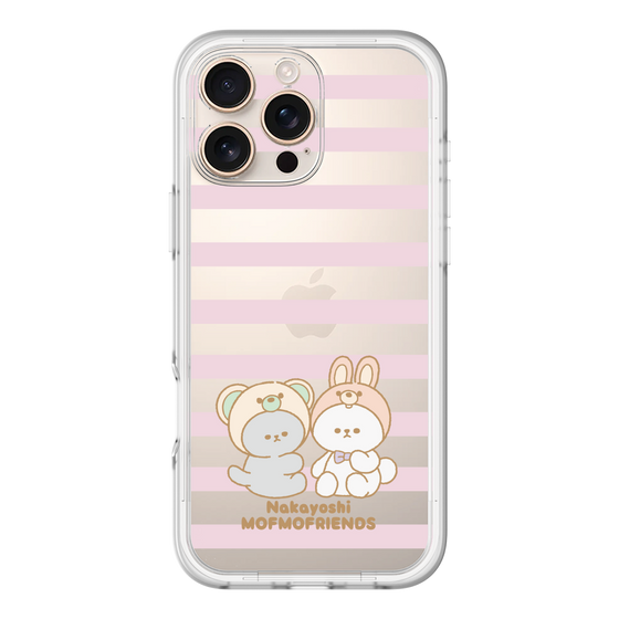 スリムプロテクションプレミアムケース［ mofmofriends - ストライプ ］