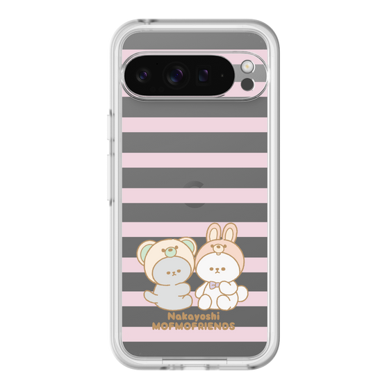 スリムプロテクションプレミアムケース［ mofmofriends - ストライプ ］