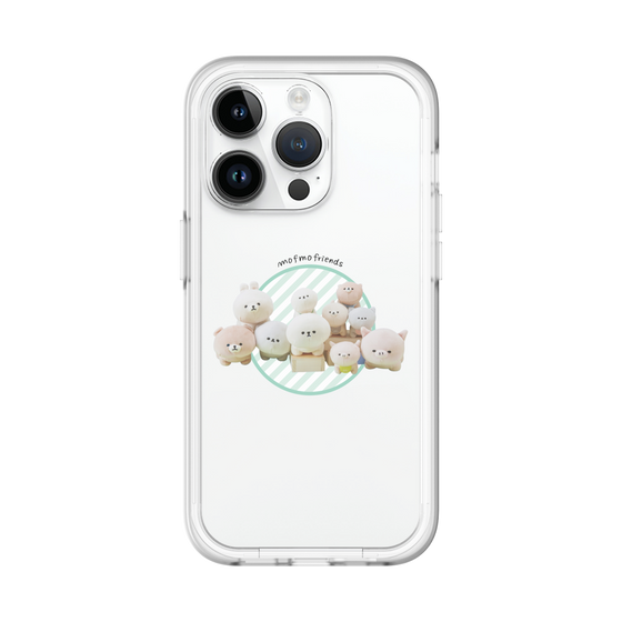 スリムプロテクションプレミアムケース［ mofmofriends - ぬいぐるみ - ワンポイント ］