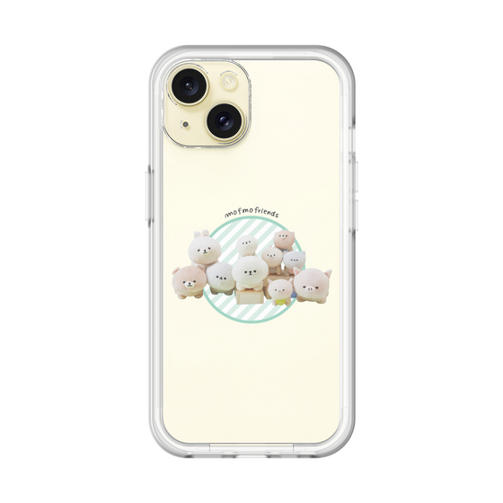 スリムプロテクションプレミアムケース［ mofmofriends - ぬいぐるみ - ワンポイント ］