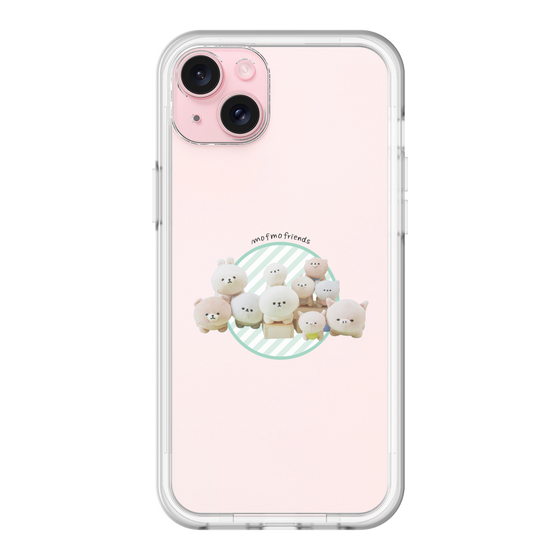 スリムプロテクションプレミアムケース［ mofmofriends - ぬいぐるみ - ワンポイント ］