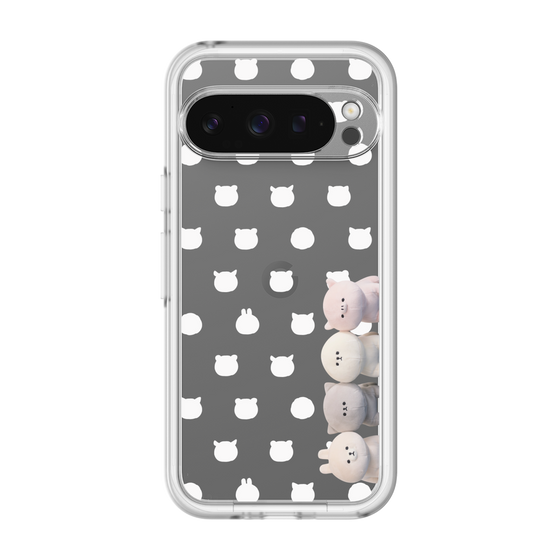 スリムプロテクションプレミアムケース［ mofmofriends - ぬいぐるみ - 総柄 ］