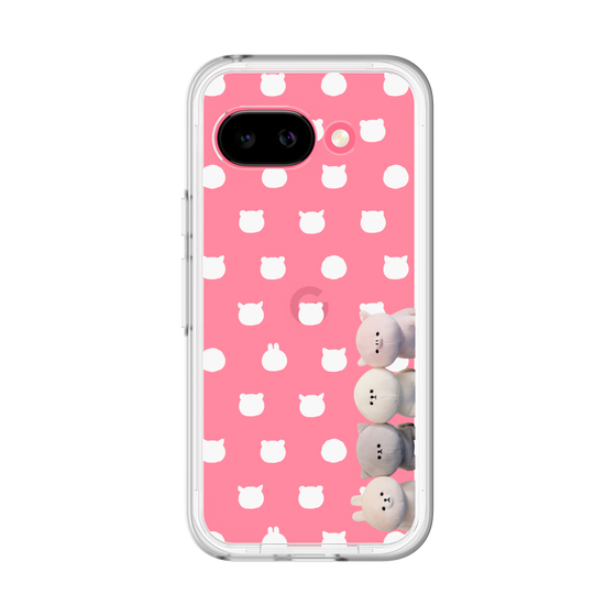 スリムプロテクションプレミアムケース［ mofmofriends - ぬいぐるみ - 総柄 ］