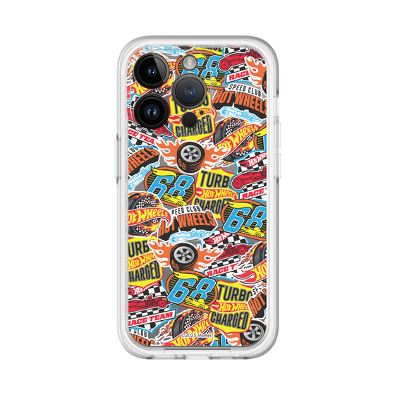 スリムプロテクションプレミアムケース［ Hot Wheels™ - ステッカー ］