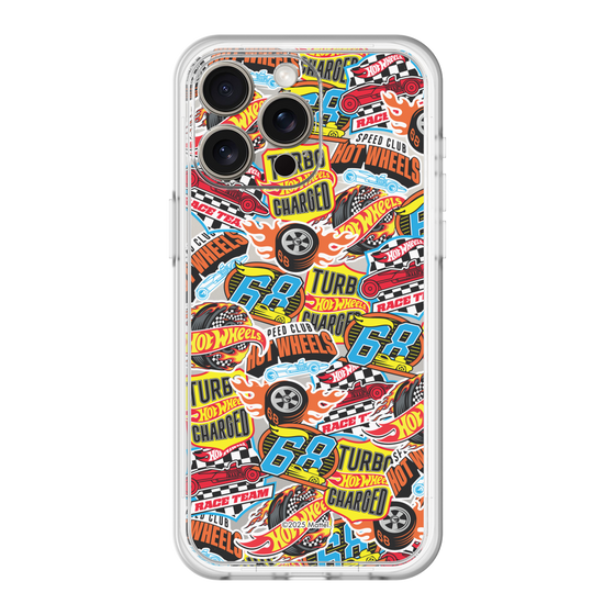 スリムプロテクションプレミアムケース［ Hot Wheels™ - ステッカー ］
