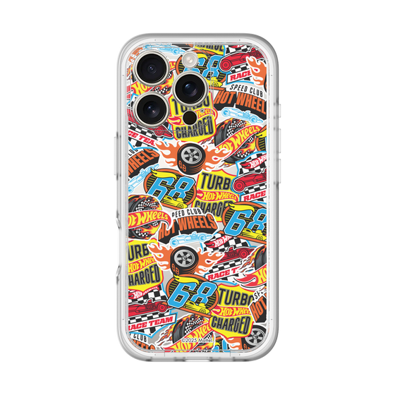 スリムプロテクションプレミアムケース［ Hot Wheels™ - ステッカー ］