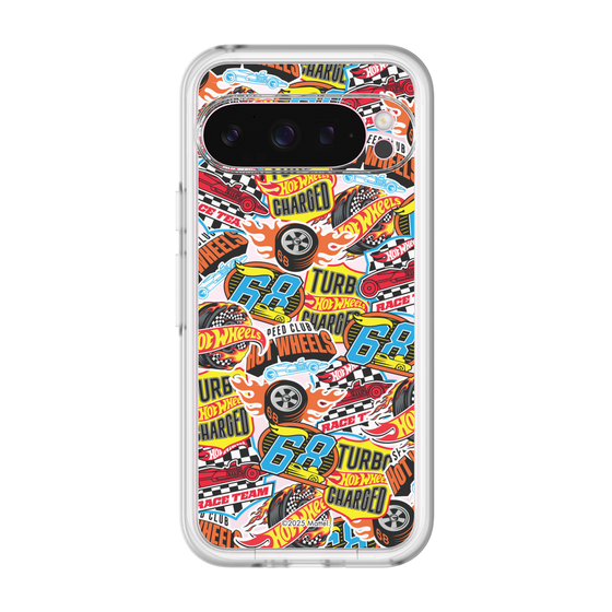 スリムプロテクションプレミアムケース［ Hot Wheels™ - ステッカー ］