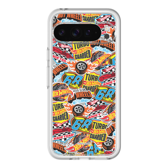 スリムプロテクションプレミアムケース［ Hot Wheels™ - ステッカー ］