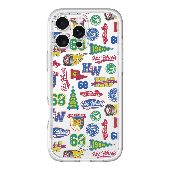 スリムプロテクションプレミアムケース［ Hot Wheels™ - ワッペン ］