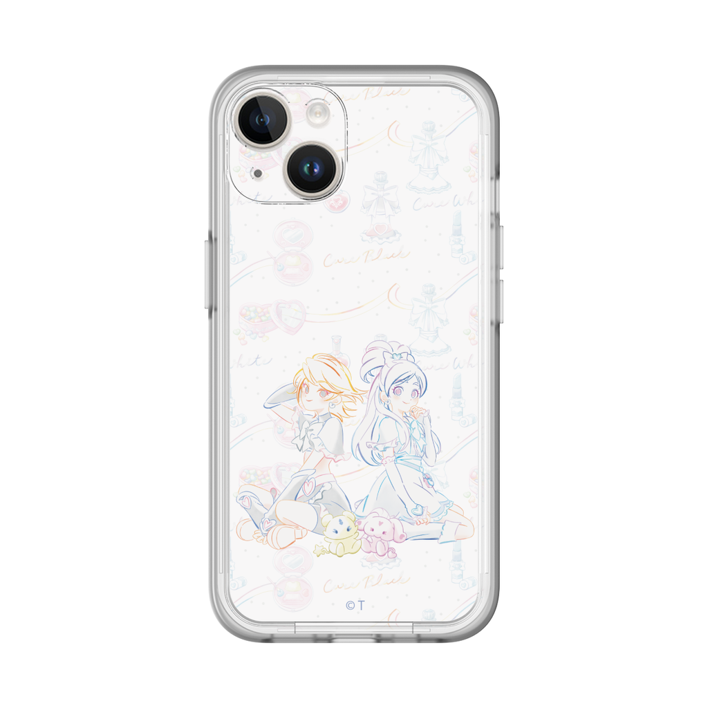 スリムプロテクションプレミアムケース for Apple iPhone 14［ ふたりはプリキュア- キュアブラックとキュアホワイト ］