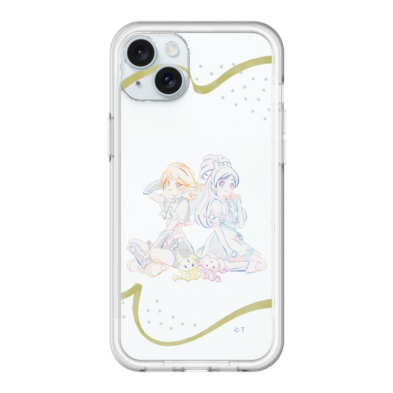 スリムプロテクションプレミアムケース［ ふたりはプリキュア- キュアブラックとキュアホワイト - クリア ］