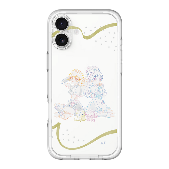 スリムプロテクションプレミアムケース［ ふたりはプリキュア- キュアブラックとキュアホワイト - クリア ］