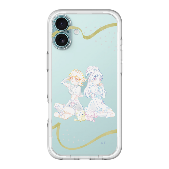 スリムプロテクションプレミアムケース［ ふたりはプリキュア- キュアブラックとキュアホワイト - クリア ］