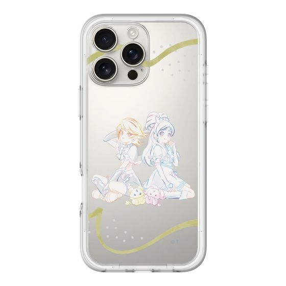 スリムプロテクションプレミアムケース［ ふたりはプリキュア- キュアブラックとキュアホワイト - クリア ］