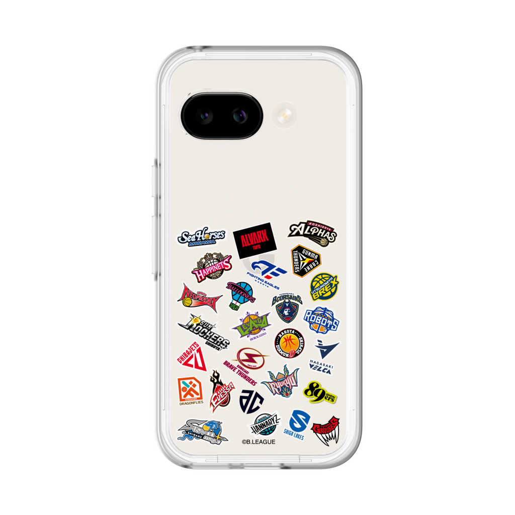 スリムプロテクションプレミアムケース for Google Pixel 9a［ B.LEAGUE - B1 - B1オールロゴ ］
