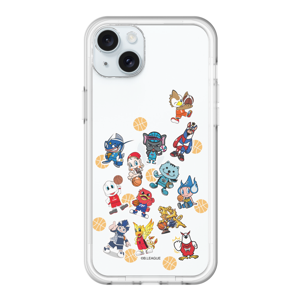スリムプロテクションプレミアムケース for Apple iPhone 15 Plus［ B.LEAGUE - B1 - 西地区オールマスコット ］