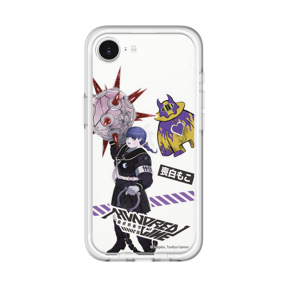 スリムプロテクションプレミアムケース［ HUNDRED LINE -最終防衛学園- - ステッカー - 喪白もこ ］