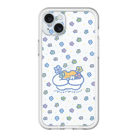 スリムプロテクションプレミアムケース［ もくもくちゃん - フラワー ］