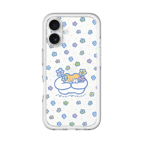 スリムプロテクションプレミアムケース［ もくもくちゃん - フラワー ］