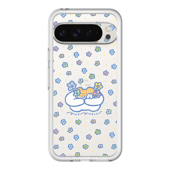 スリムプロテクションプレミアムケース［ もくもくちゃん - フラワー ］