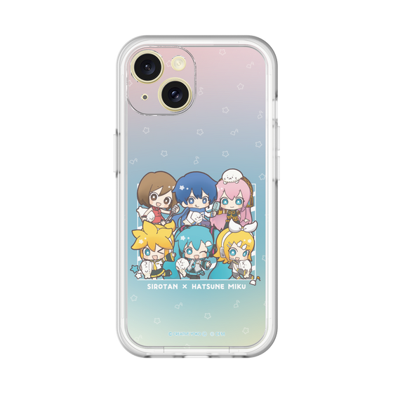 スリムプロテクションプレミアムケース［ しろたん×初音ミク - 全員集合 - しろたんと一緒 ］