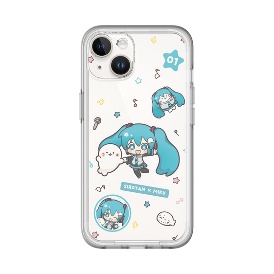 スリムプロテクションプレミアムケース［ しろたん×初音ミク - ステッカー ］