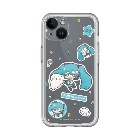 スリムプロテクションプレミアムケース［ しろたん×初音ミク - ステッカー ］