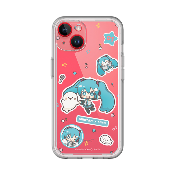 スリムプロテクションプレミアムケース［ しろたん×初音ミク - ステッカー ］