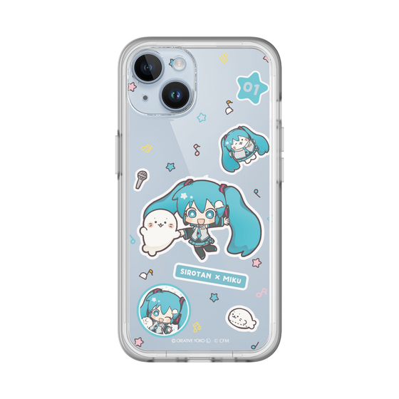 スリムプロテクションプレミアムケース［ しろたん×初音ミク - ステッカー ］