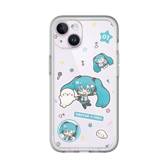 スリムプロテクションプレミアムケース［ しろたん×初音ミク - ステッカー ］