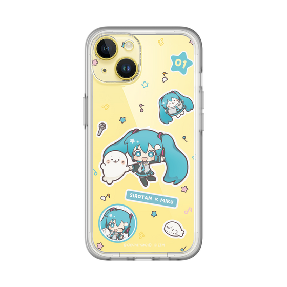 スリムプロテクションプレミアムケース［ しろたん×初音ミク - ステッカー ］