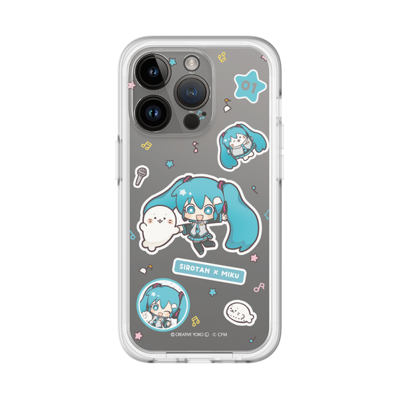 スリムプロテクションプレミアムケース［ しろたん×初音ミク - ステッカー ］