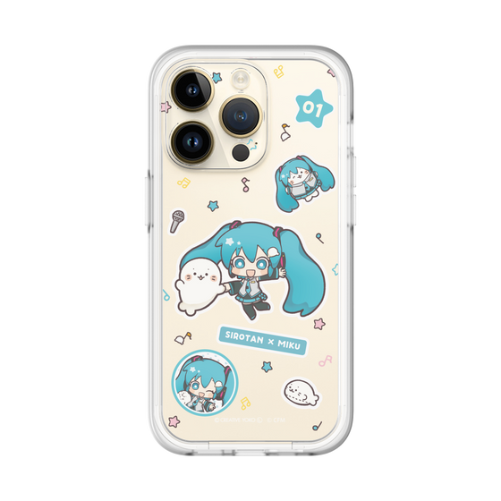 スリムプロテクションプレミアムケース［ しろたん×初音ミク - ステッカー ］