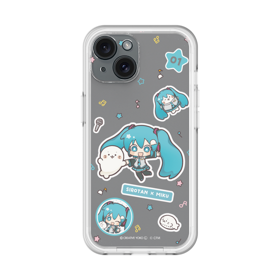 スリムプロテクションプレミアムケース［ しろたん×初音ミク - ステッカー ］