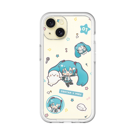 スリムプロテクションプレミアムケース［ しろたん×初音ミク - ステッカー ］