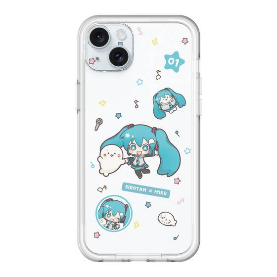 スリムプロテクションプレミアムケース［ しろたん×初音ミク - ステッカー ］