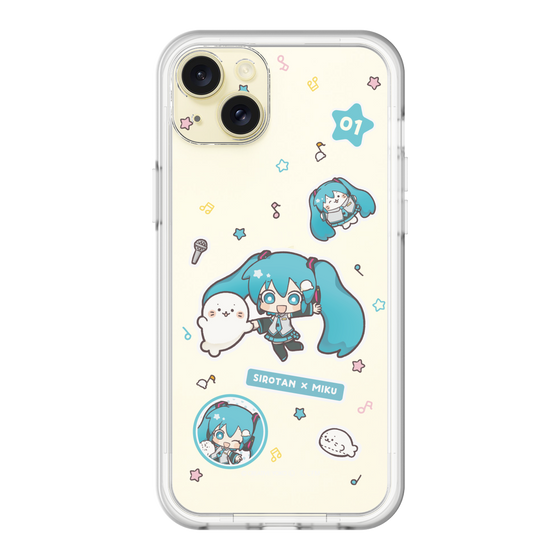 スリムプロテクションプレミアムケース［ しろたん×初音ミク - ステッカー ］