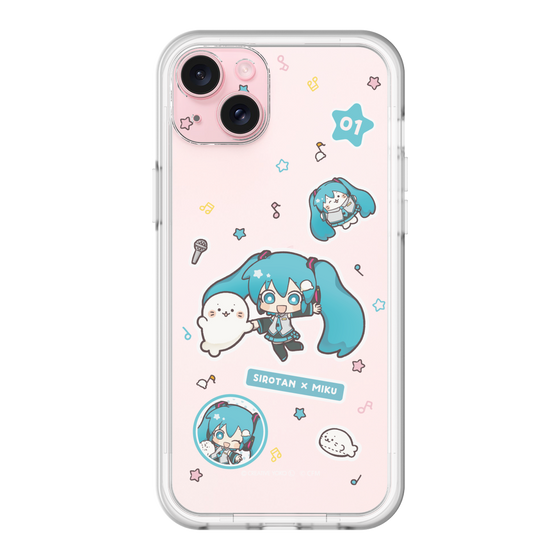 スリムプロテクションプレミアムケース［ しろたん×初音ミク - ステッカー ］