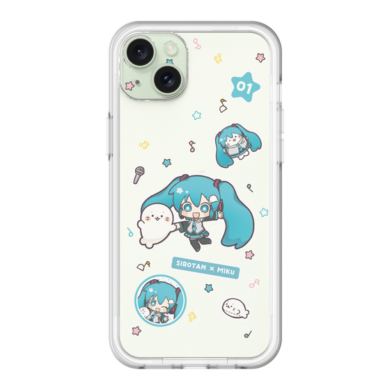 スリムプロテクションプレミアムケース［ しろたん×初音ミク - ステッカー ］