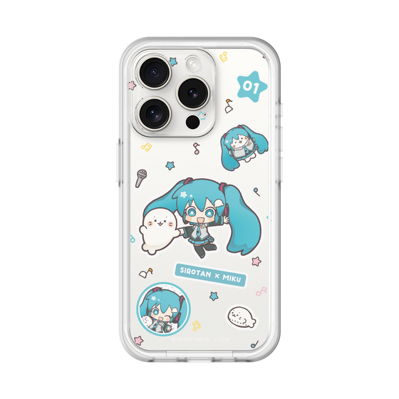 スリムプロテクションプレミアムケース［ しろたん×初音ミク - ステッカー ］