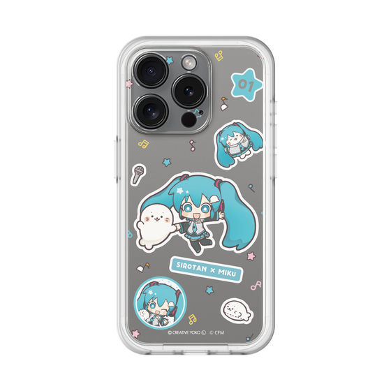 スリムプロテクションプレミアムケース［ しろたん×初音ミク - ステッカー ］