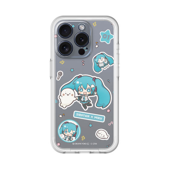 スリムプロテクションプレミアムケース［ しろたん×初音ミク - ステッカー ］