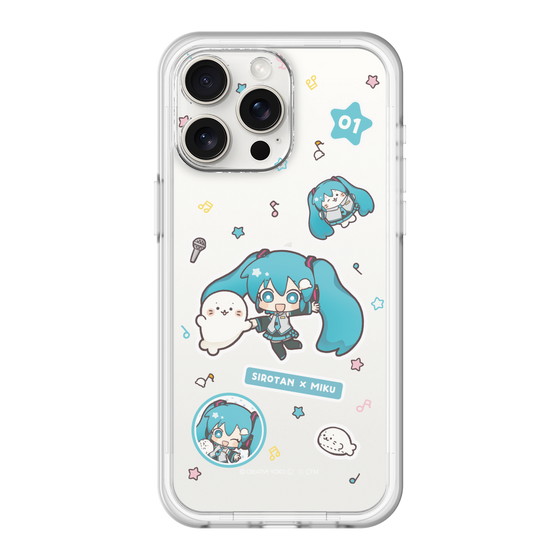 スリムプロテクションプレミアムケース［ しろたん×初音ミク - ステッカー ］