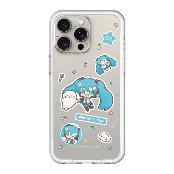 スリムプロテクションプレミアムケース［ しろたん×初音ミク - ステッカー ］