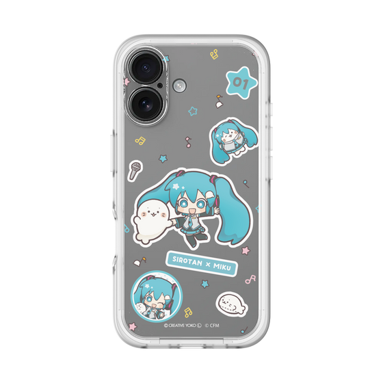 スリムプロテクションプレミアムケース［ しろたん×初音ミク - ステッカー ］