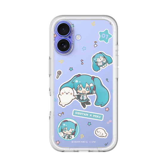 スリムプロテクションプレミアムケース［ しろたん×初音ミク - ステッカー ］