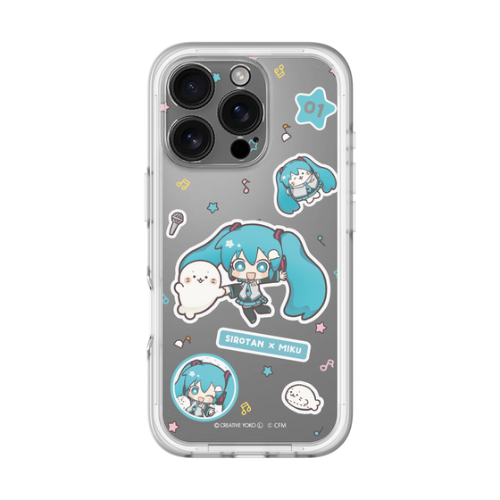 スリムプロテクションプレミアムケース［ しろたん×初音ミク - ステッカー ］