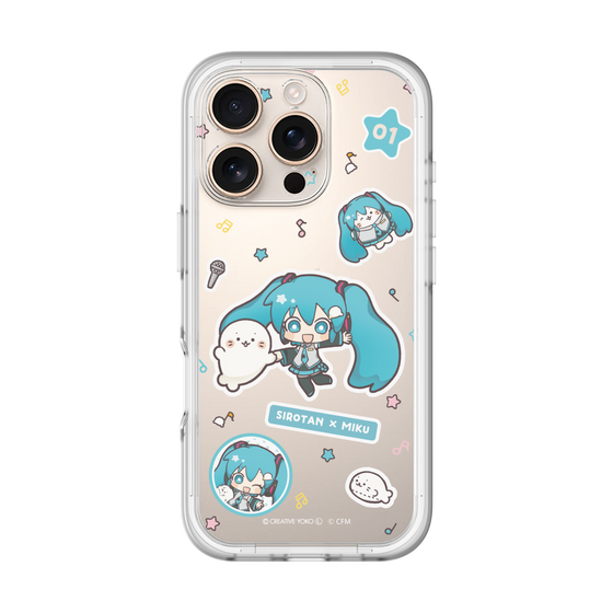 スリムプロテクションプレミアムケース［ しろたん×初音ミク - ステッカー ］